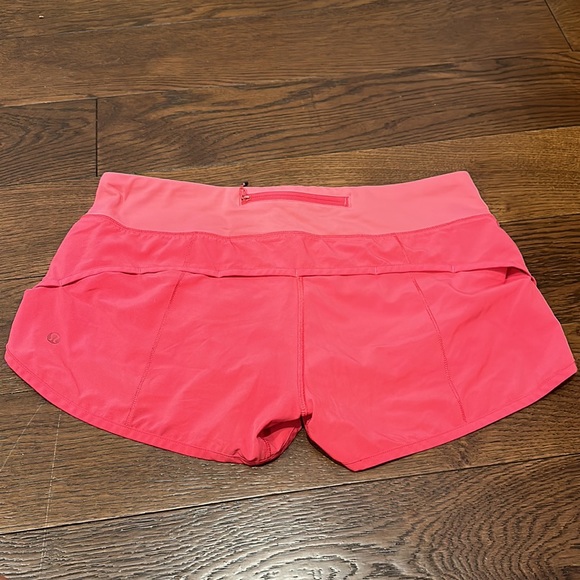 Lululemon. Speed up, pink, women’s shorts with liner. EUC. - Picture 3 of 3